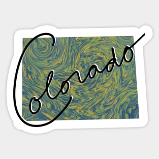 Customizable Colorado “home” heart Sticker